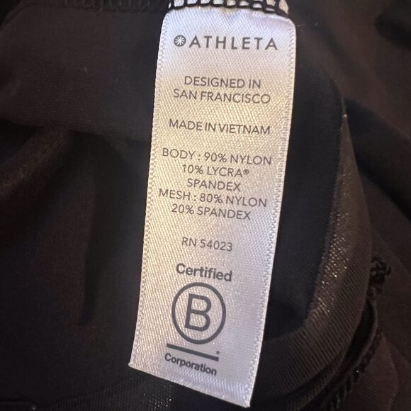 Athleta Sunlover SPF Black Mesh Hem Tank Dress Large - Picture 9 of 10